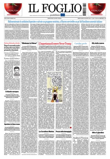Prima-pagina-il foglio-messina-edizione-di-oggi-28-08-2024